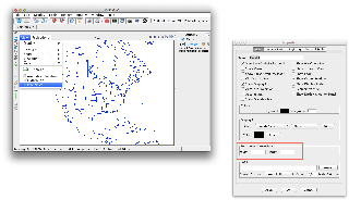 View&gt;Properties menu (left)<br />Resulting Window (right)